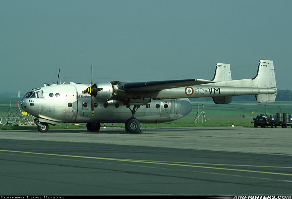 France - Air Force Nord N-2501F Noratlas 105 at Cambrai - Epinoy (LFQI), France