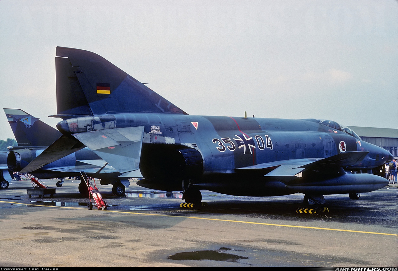 Germany - Air Force McDonnell Douglas RF-4E Phantom II 35+04 at Strasbourg - Entzheim (SXB / LFST), France