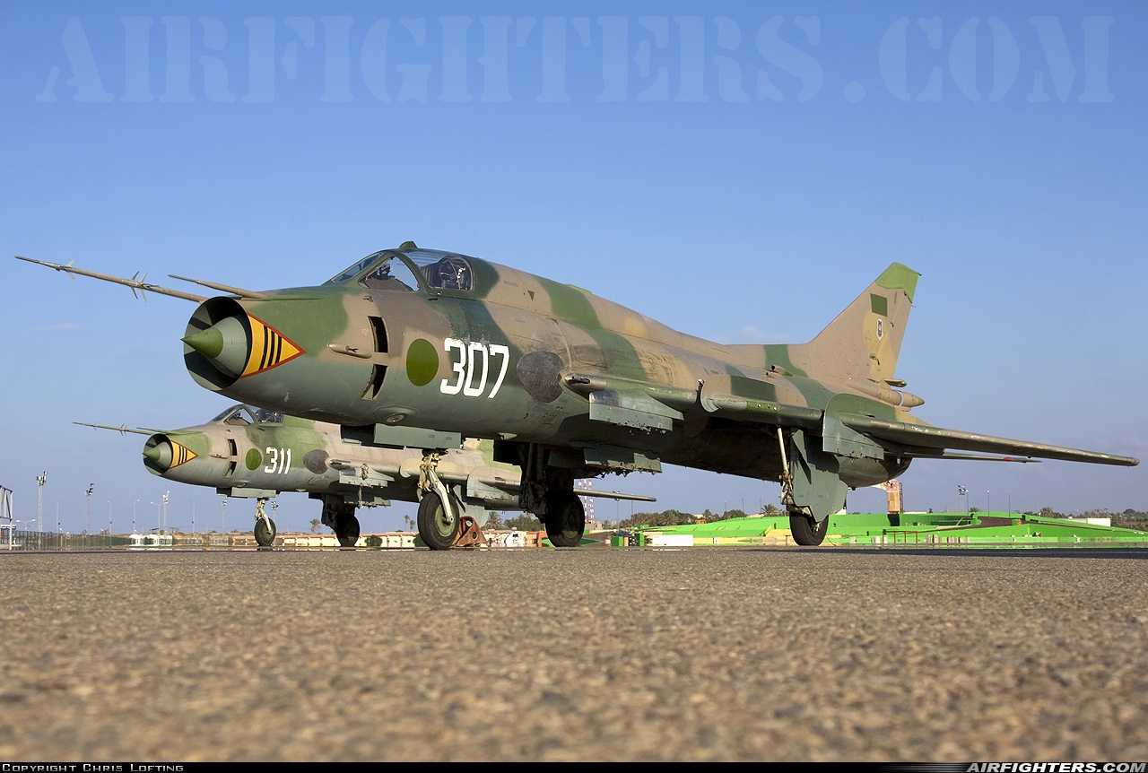 Libya - Air Force Sukhoi Su-22M3 307 at Tripoli - Mitiga (MJI / HLLM), Libya