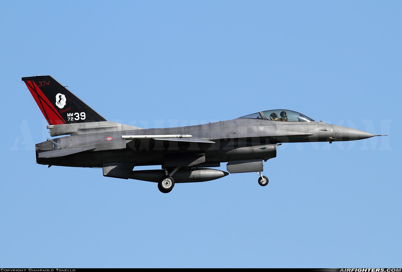 Italy - Air Force General Dynamics F-16A/ADF Fighting Falcon MM7239 at Decimomannu - (DCI / LIED), Italy