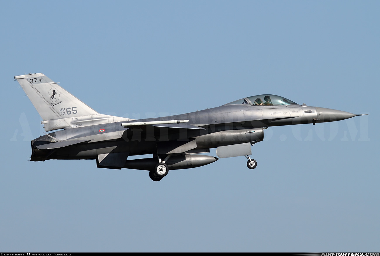 Italy - Air Force General Dynamics F-16A/ADF Fighting Falcon MM7265 at Decimomannu - (DCI / LIED), Italy