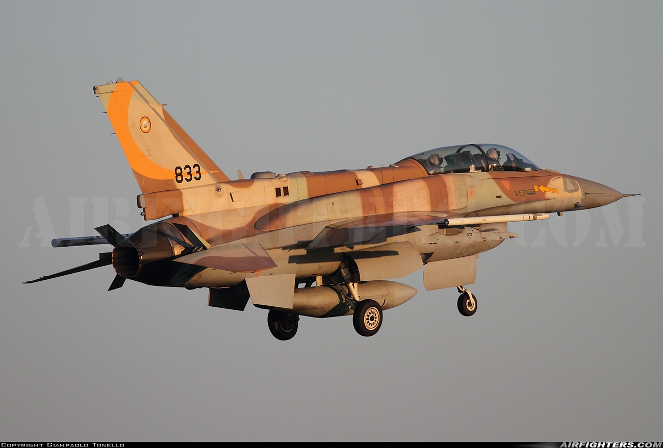 Israel - Air Force Lockheed Martin F-16I Sufa 833 at Decimomannu - (DCI / LIED), Italy