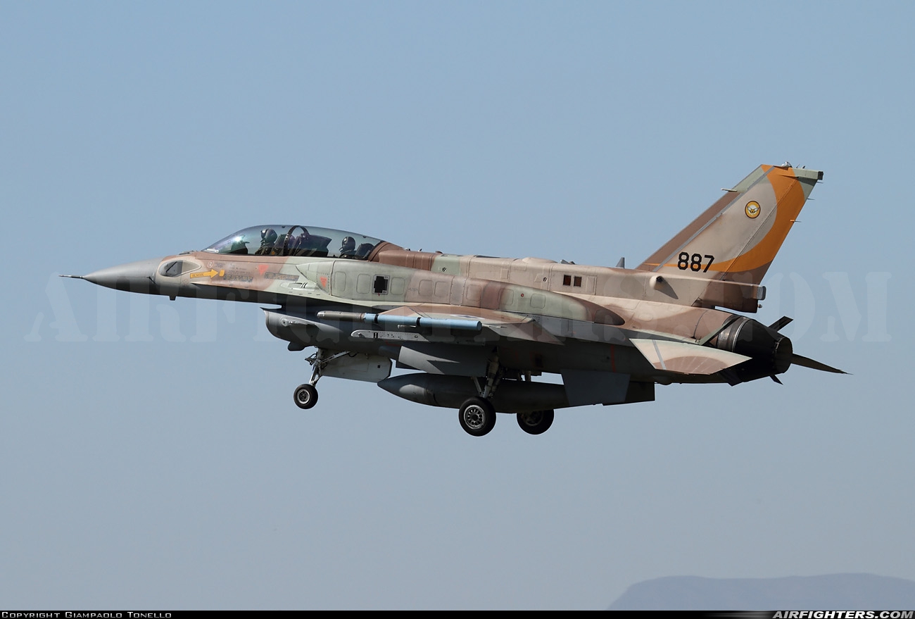 Israel - Air Force Lockheed Martin F-16I Sufa 887 at Decimomannu - (DCI / LIED), Italy