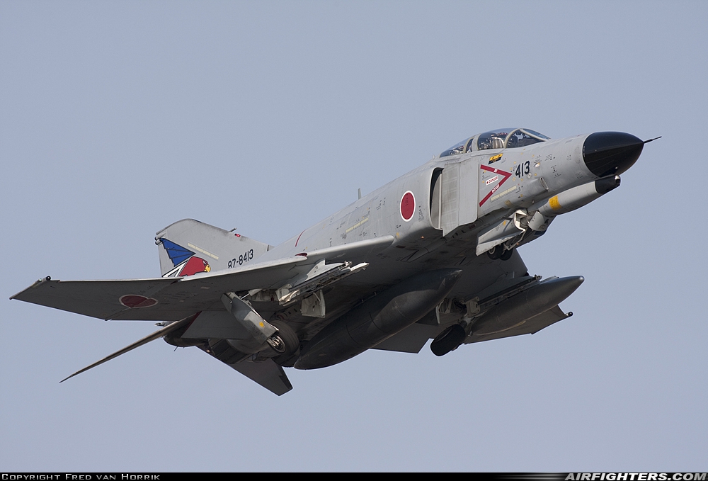 Japan - Air Force McDonnell Douglas F-4EJ-KAI Phantom II 87-8413 at Hyakuri (RJAH), Japan