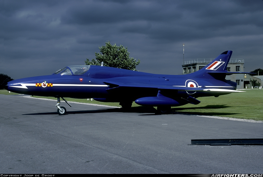 UK - Air Force Hawker Hunter T7 XL571 at Elvington, UK
