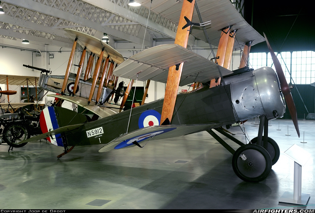 UK - Air Force Sopwith Triplane N5912 at Off-Airport - Hendon (RAF Museum), UK