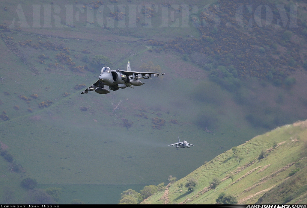 UK - Air Force British Aerospace Harrier GR.7 ZD466 at Off-Airport - Machynlleth Loop Area, UK