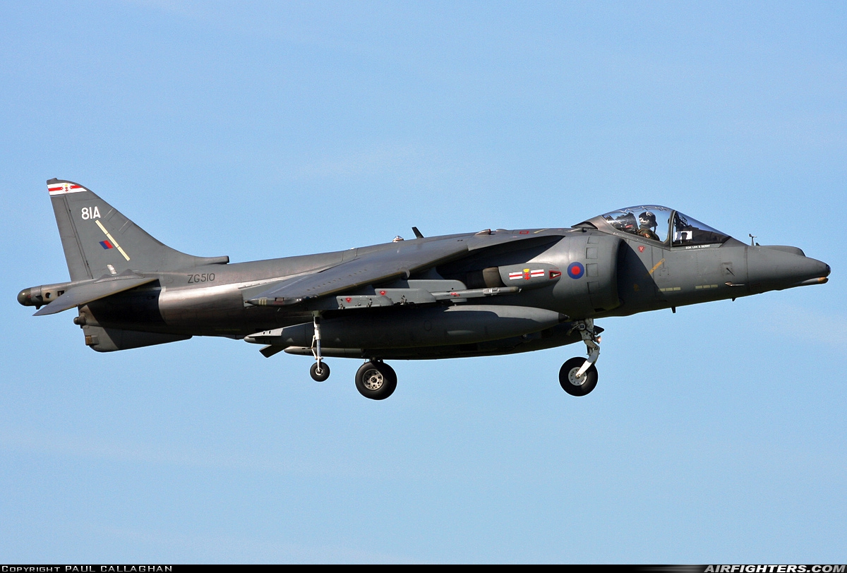 UK - Air Force British Aerospace Harrier GR.9 ZG510 at Coningsby (EGXC), UK