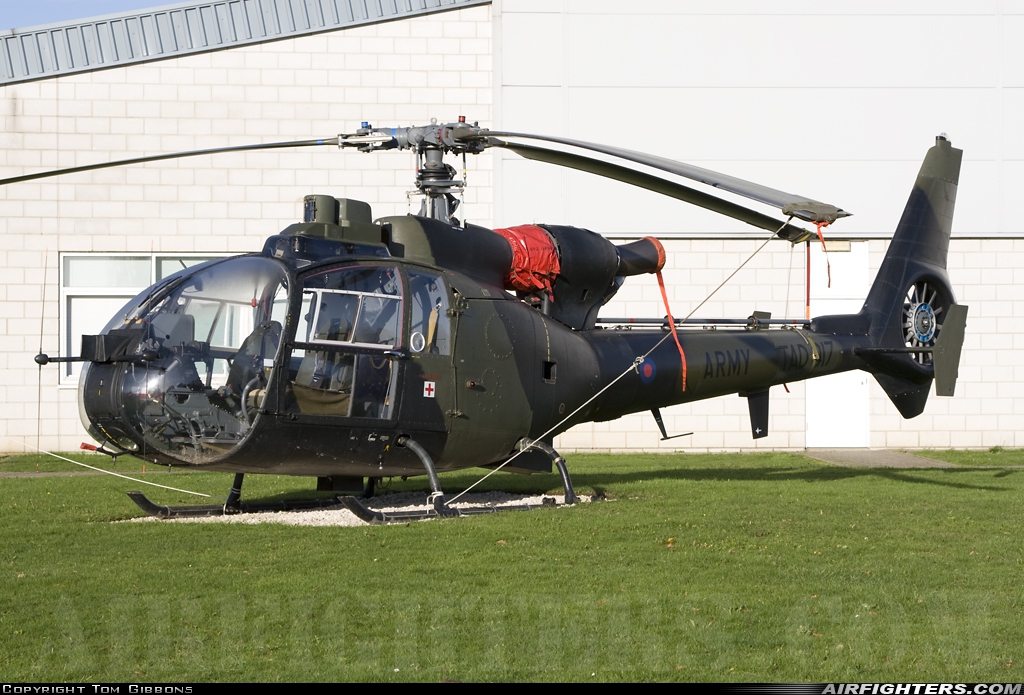 UK - Army Westland SA-341B Gazelle AH1 XW888 at Off-Airport - Arborfield, UK