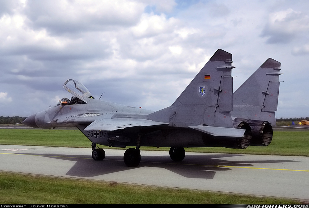 Germany - Air Force Mikoyan-Gurevich MiG-29G (9.12A) 29+07 at Hopsten (Rheine -) (ETNP), Germany