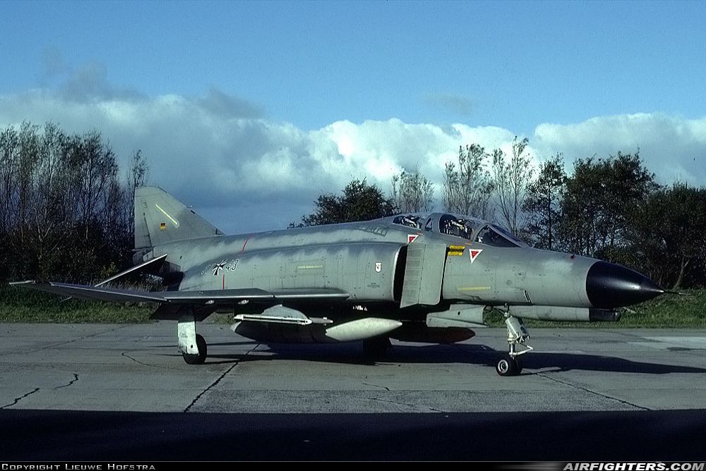Germany - Air Force McDonnell Douglas F-4F Phantom II 37+43 at Leeuwarden (LWR / EHLW), Netherlands