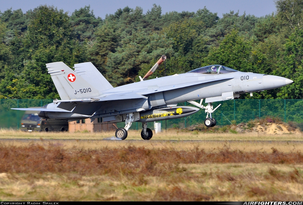Switzerland - Air Force McDonnell Douglas F/A-18C Hornet J-5010 at Kleine Brogel (EBBL), Belgium