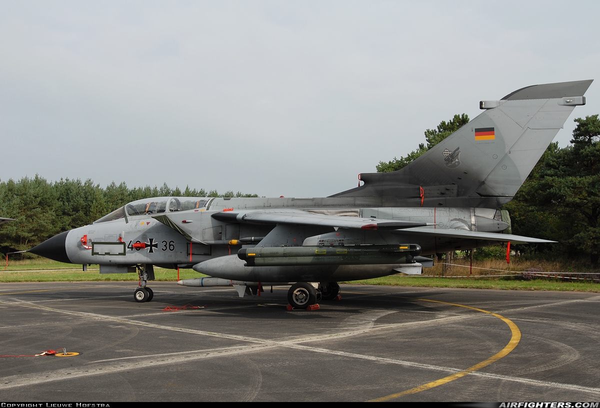 Germany - Air Force Panavia Tornado ECR 46+36 at Nordholz (- Cuxhaven) (NDZ / ETMN), Germany