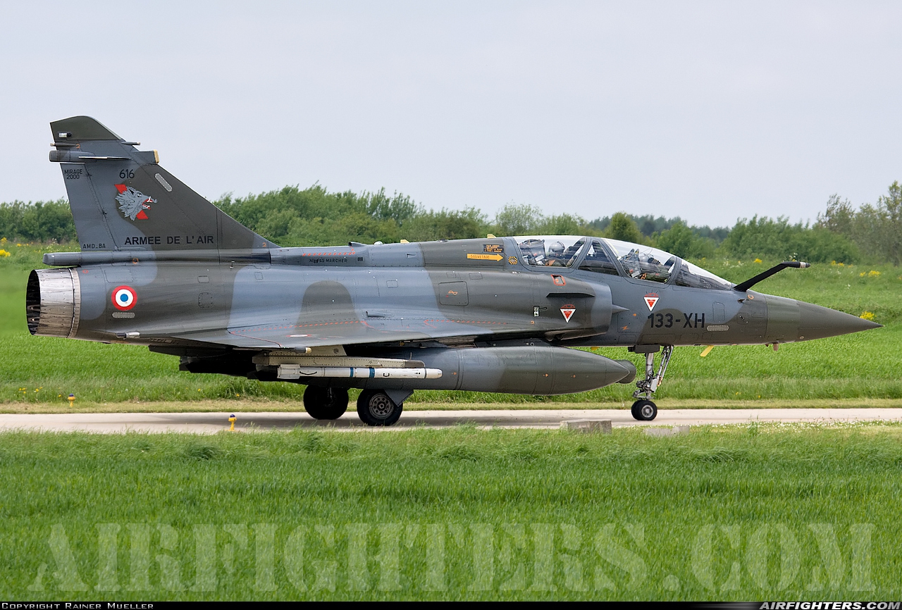 France - Air Force Dassault Mirage 2000D 616 at Florennes (EBFS), Belgium