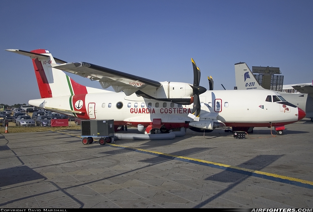 Italy - Guardia Costiera ATR ATR-42-400MP Surveyor MM62170 at Farnborough (FAB / EGLF), UK