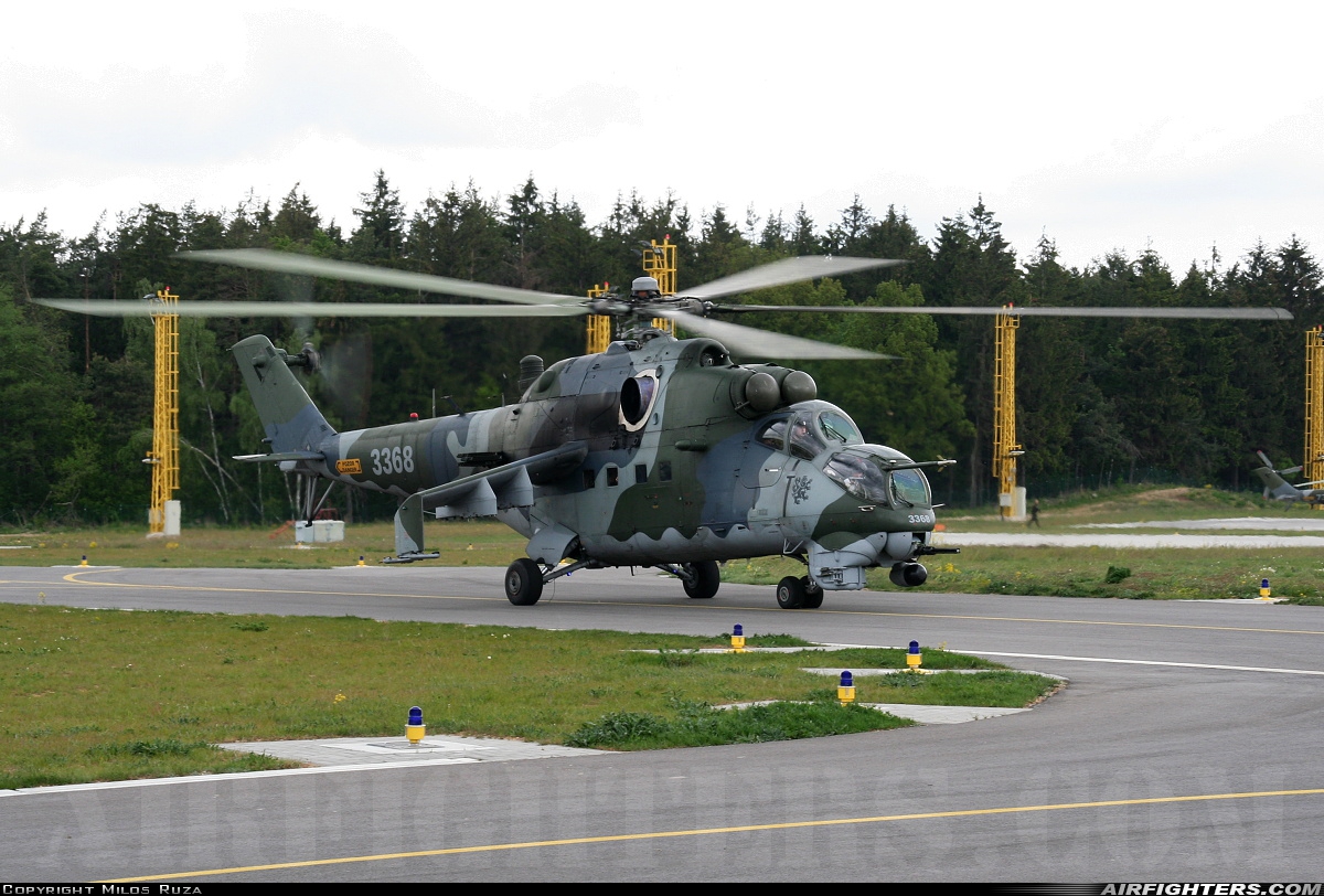 Czech Republic - Air Force Mil Mi-35 (Mi-24V) 3368 at Namest nad Oslavou (LKNA), Czech Republic