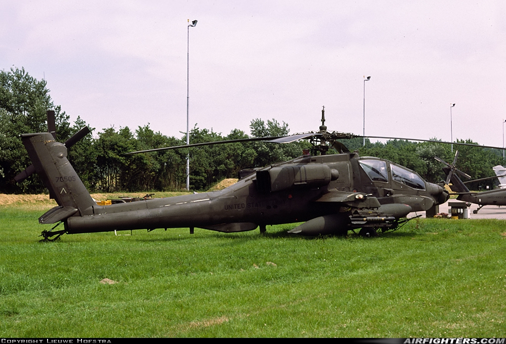 USA - Army McDonnell Douglas AH-64A+ Apache 87-0505 at Leeuwarden (LWR / EHLW), Netherlands