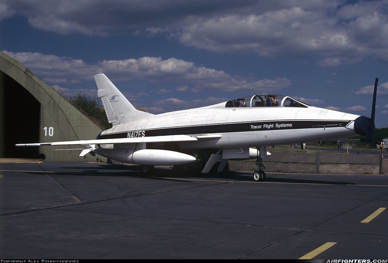 Company Owned - BAe Systems North American TF-100F Super Sabre N417FS at Neuburg - Zell (ETSN), Germany