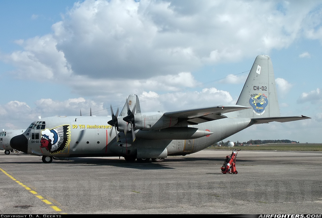 Belgium - Air Force Lockheed C-130H Hercules (L-382) CH-02 at Brussels - National (Zaventem) / Melsbroek (BRU / EBBR / EBMB), Belgium