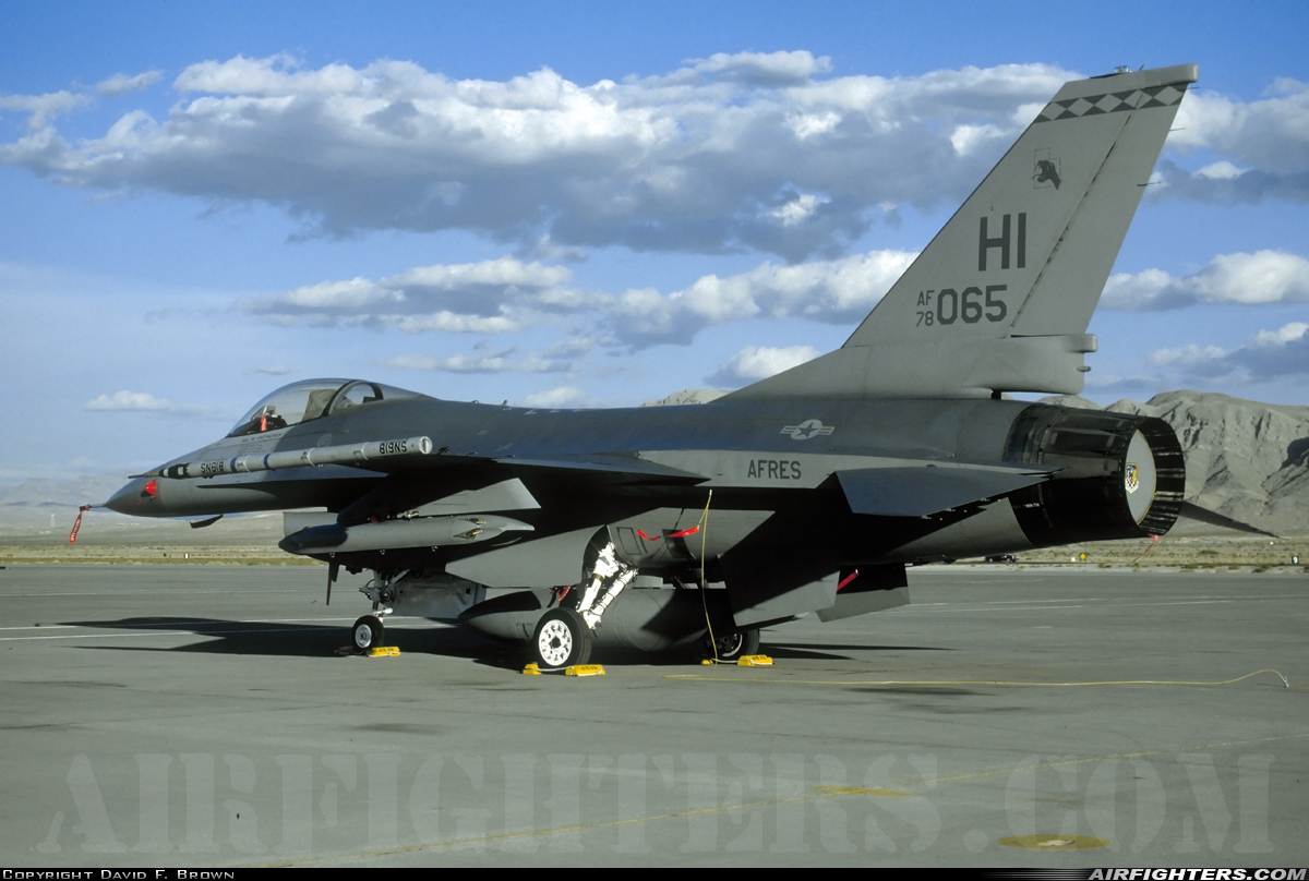 USA - Air Force General Dynamics F-16A Fighting Falcon 78-0065 at Las Vegas - Nellis AFB (LSV / KLSV), USA