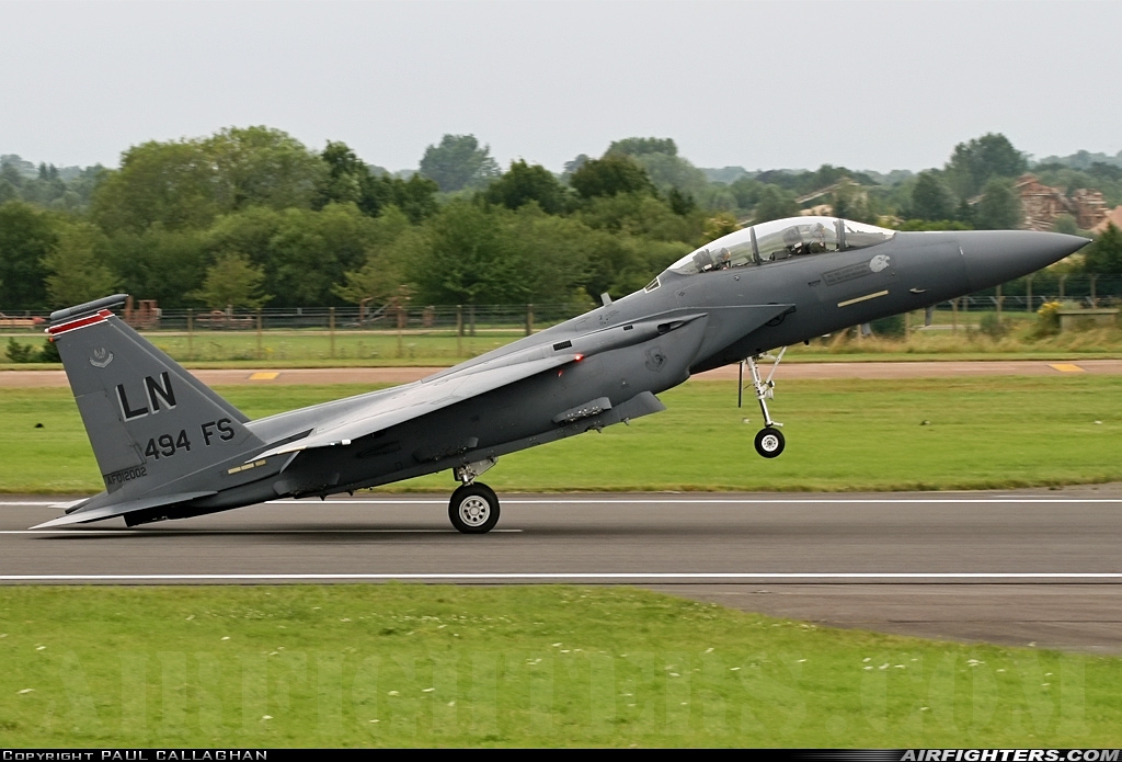 USA - Air Force McDonnell Douglas F-15E Strike Eagle 01-2001 at Fairford (FFD / EGVA), UK