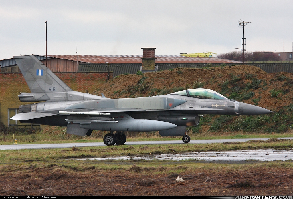 Greece - Air Force General Dynamics F-16C Fighting Falcon 515 at Florennes (EBFS), Belgium