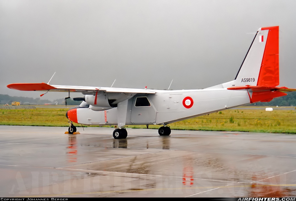 Malta - Air Force Britten-Norman BN-2B-26 Islander AS9819 at Uden - Volkel (UDE / EHVK), Netherlands
