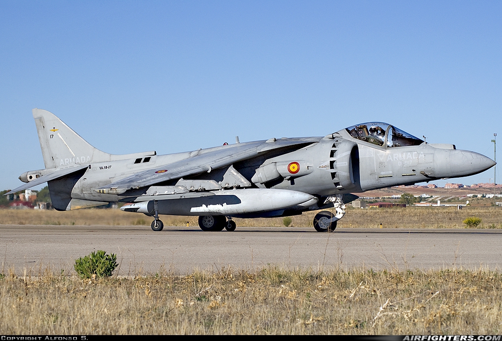 Spain - Navy McDonnell Douglas EAV-8B+ Harrier II VA1B-27 at Madrid - Torrejon (TOJ / LETO), Spain