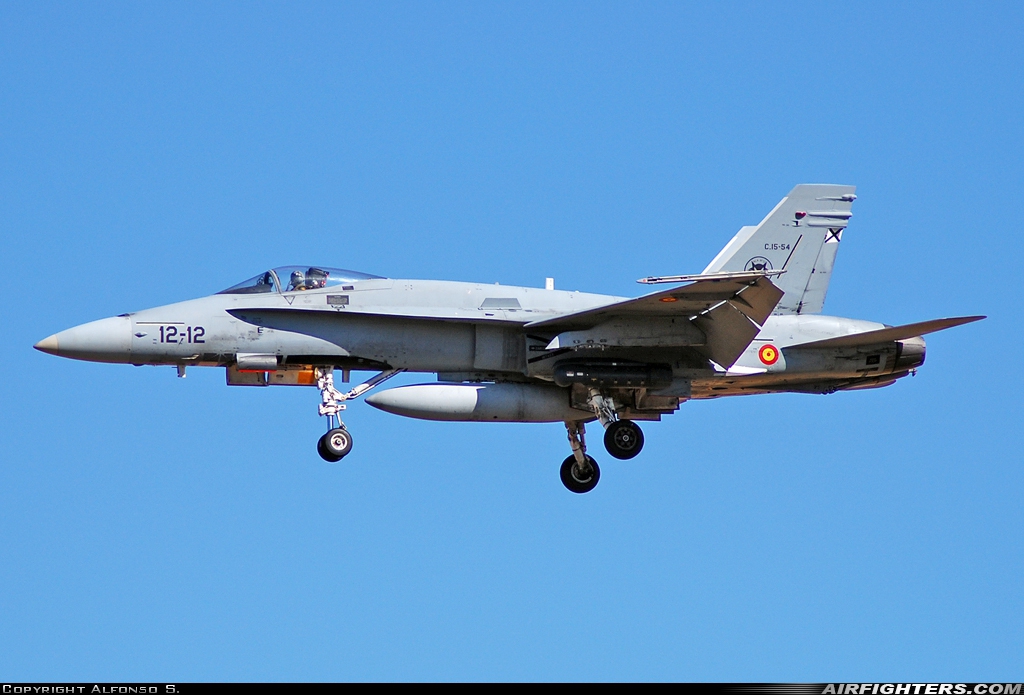 Spain - Air Force McDonnell Douglas C-15 Hornet (EF-18A) C.15-54 at Madrid - Torrejon (TOJ / LETO), Spain