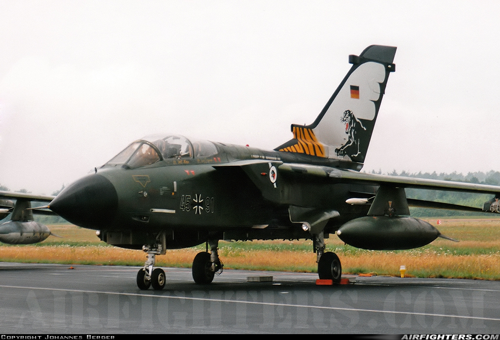 Germany - Air Force Panavia Tornado IDS(T) 45+91 at Enschede - Twenthe (ENS / EHTW), Netherlands