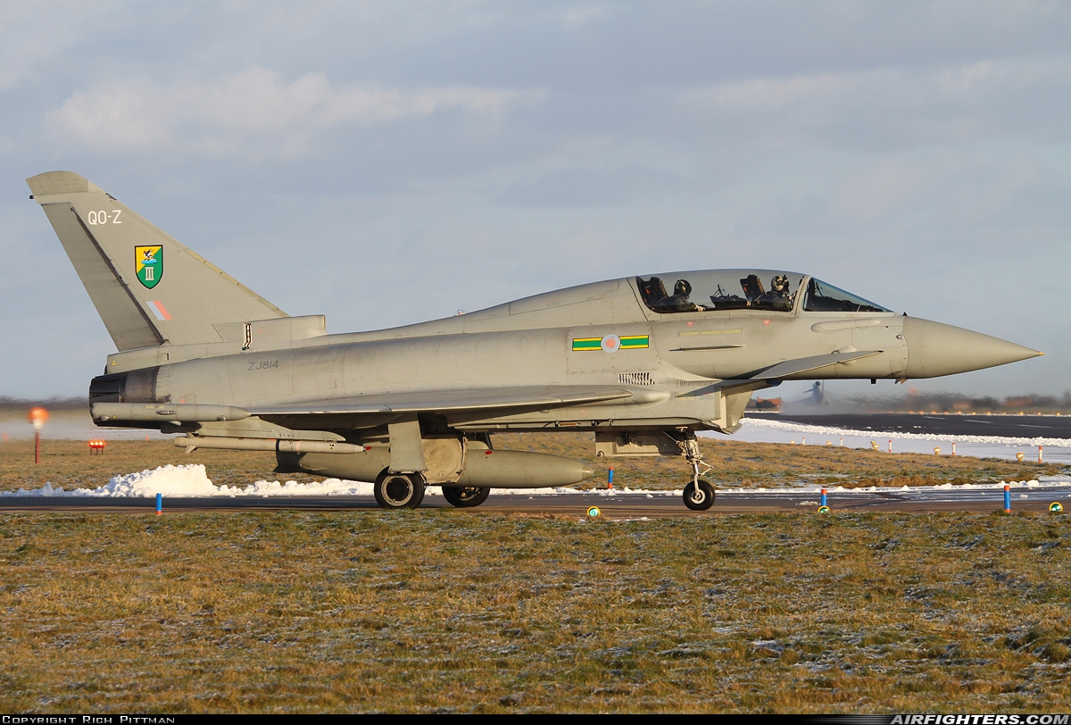 UK - Air Force Eurofighter Typhoon T1 ZJ809 at Coventry - Baginton (CVT / EGBE), UK
