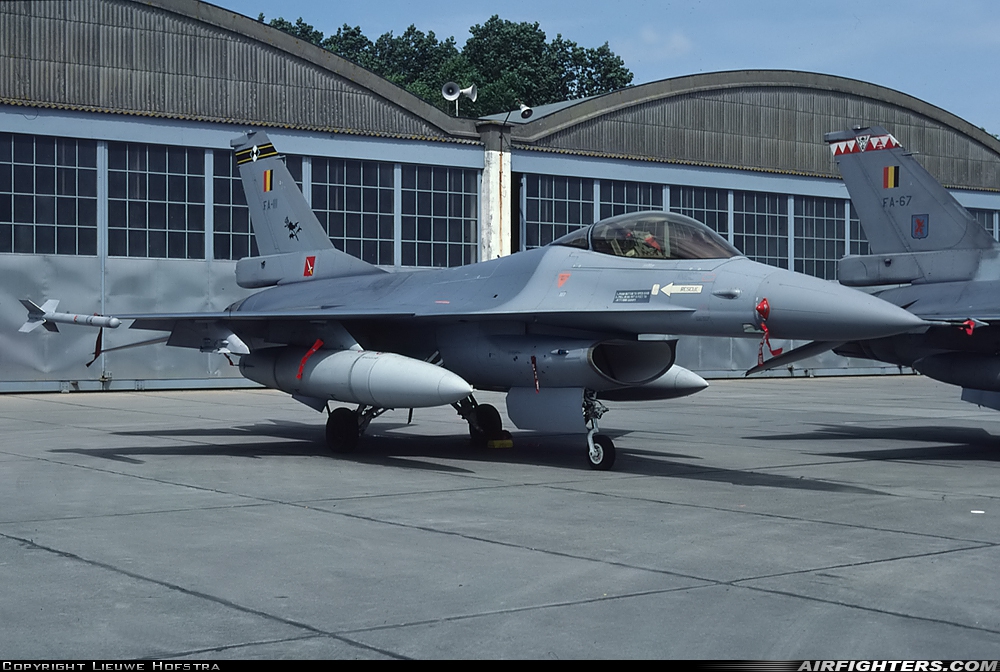 Belgium - Air Force General Dynamics F-16A Fighting Falcon FA-111 at Koksijde (EBFN), Belgium