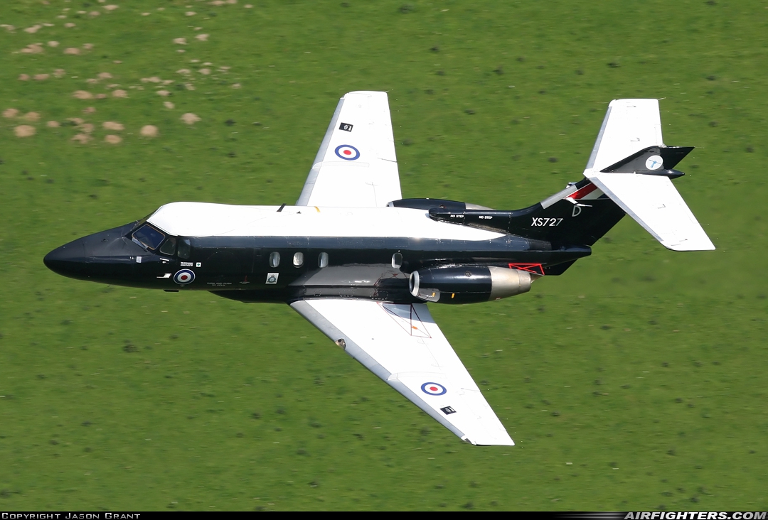 UK - Air Force Hawker Siddeley HS-125-2 Dominie T1 XS727 at Off-Airport - Machynlleth Loop Area, UK