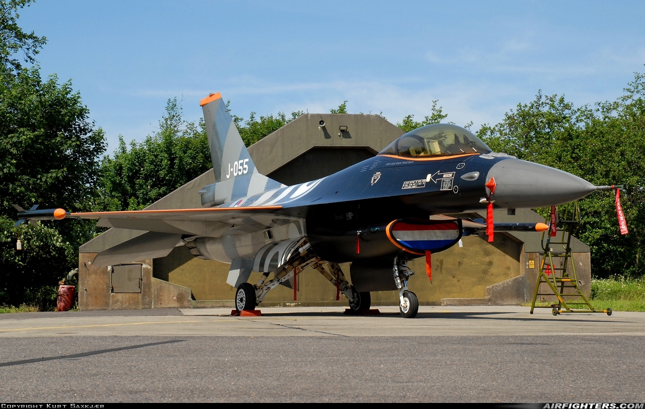 Netherlands - Air Force General Dynamics F-16AM Fighting Falcon J-055 at Aalborg (AAL / EKYT), Denmark