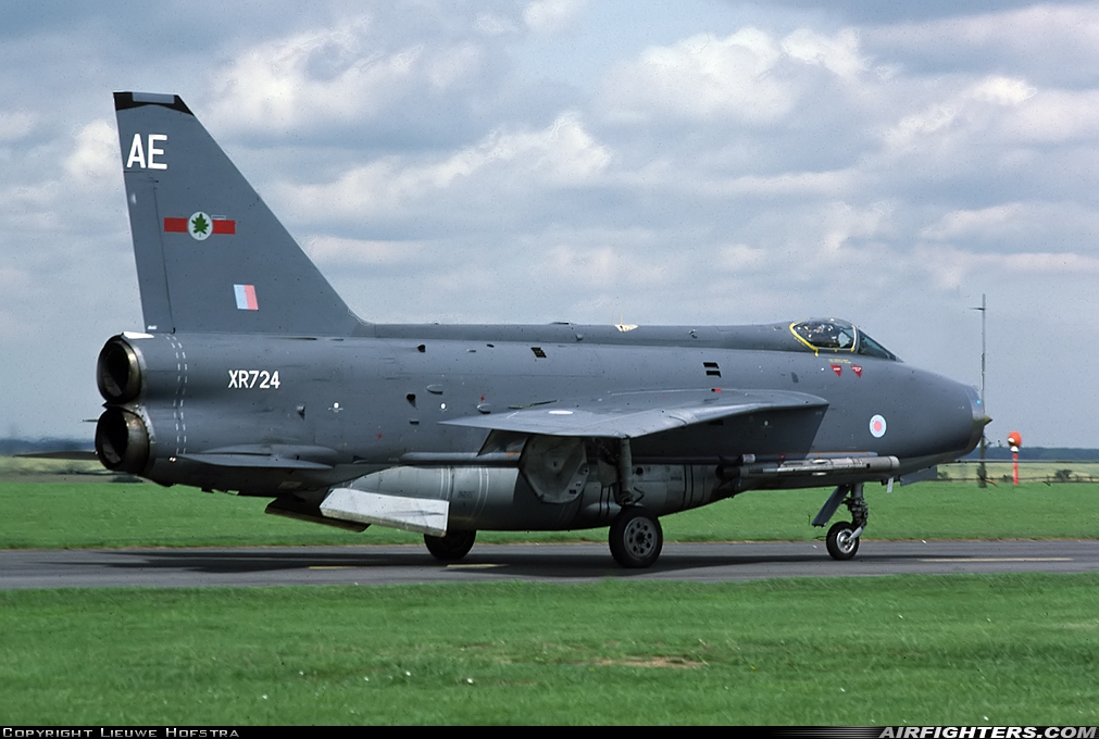 UK - Air Force English Electric Lightning F6 XR724 at Binbrook (GSY / EGXB), UK