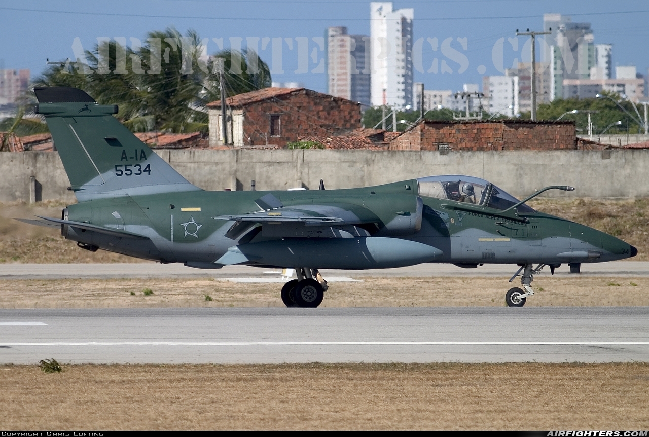 Brazil - Air Force AMX International A-1 FAB5534 at Fortaleza - Pinto Martins (FOR / SBFZ), Brazil