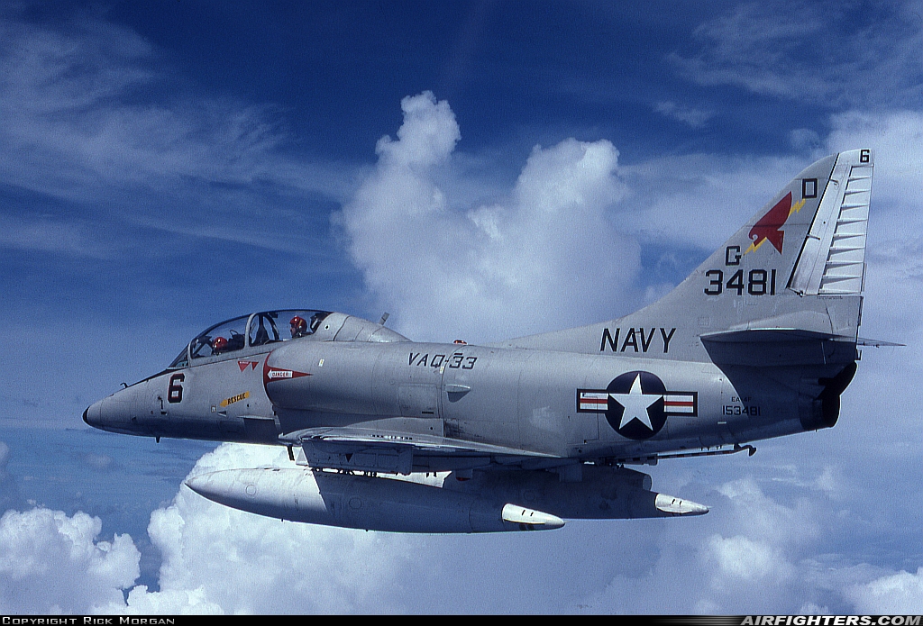 USA - Navy Douglas EA-4F Skyhawk 153481 at In Flight, International Airspace