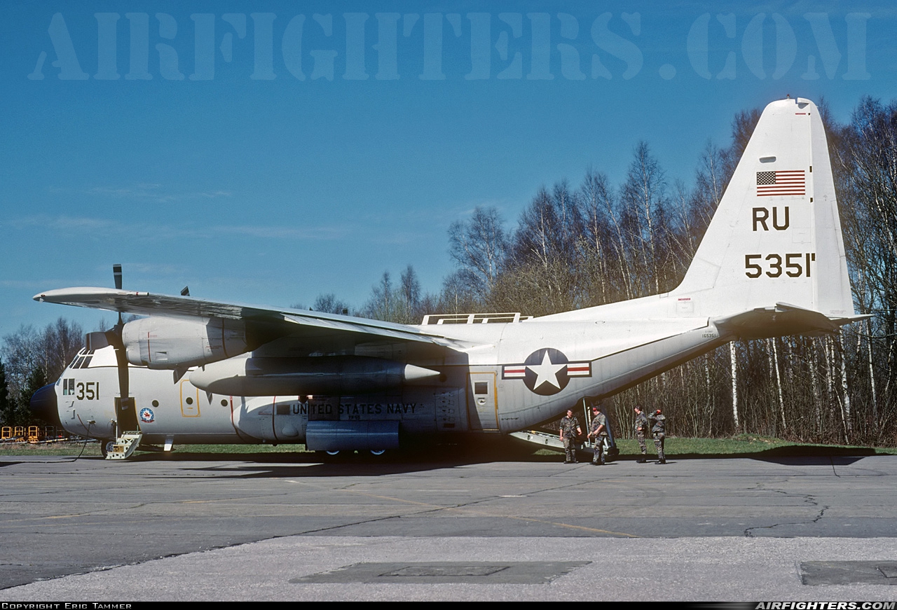 USA - Navy Lockheed C-130T Hercules (L-382) 165351 at Florennes (EBFS), Belgium