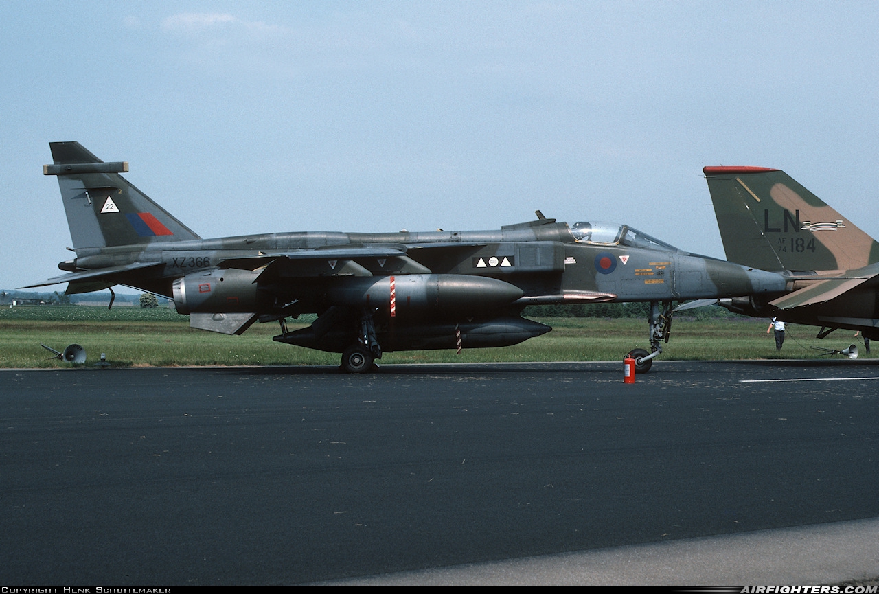 UK - Air Force Sepecat Jaguar GR1A XZ366 at Enschede - Twenthe (ENS / EHTW), Netherlands