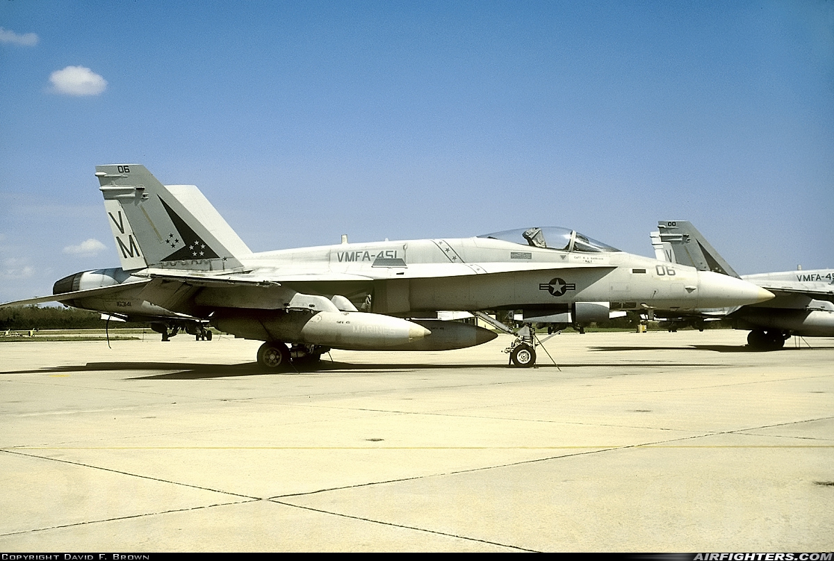 USA - Marines McDonnell Douglas F/A-18A Hornet 163141 at Beaufort - Merritt Field (KNBC), USA