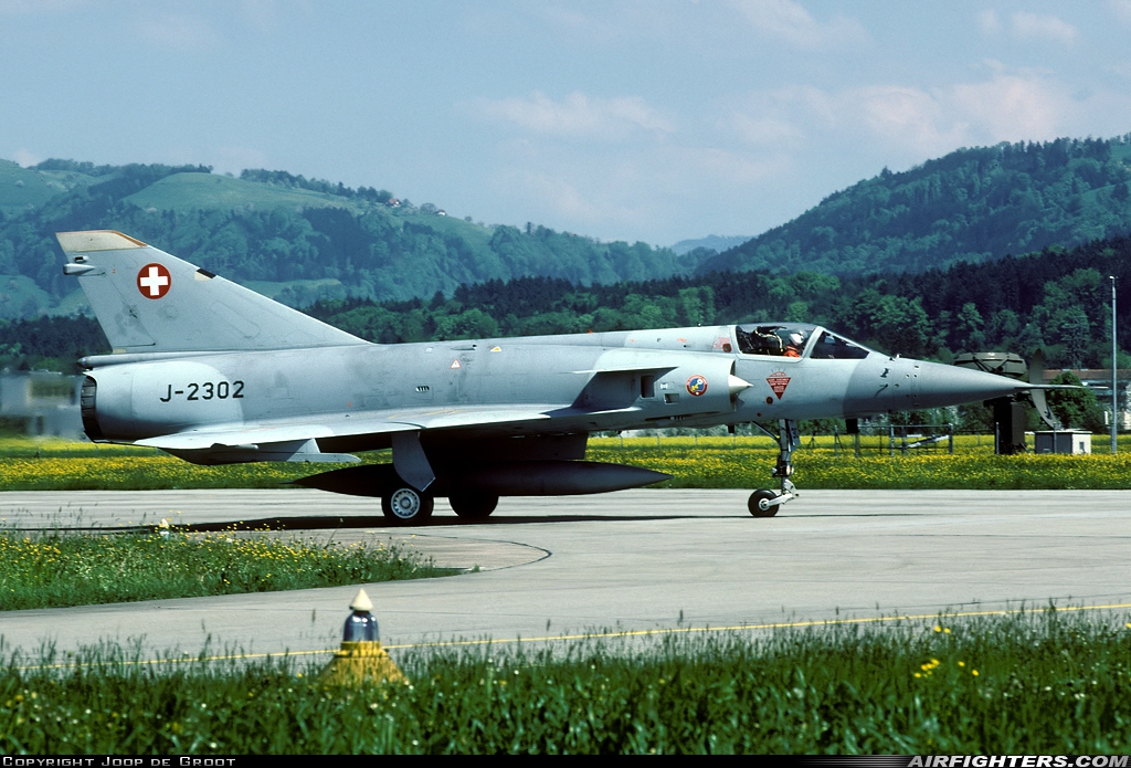 Switzerland - Air Force Dassault Mirage IIIS J-2302 at Emmen (EML / LSME), Switzerland