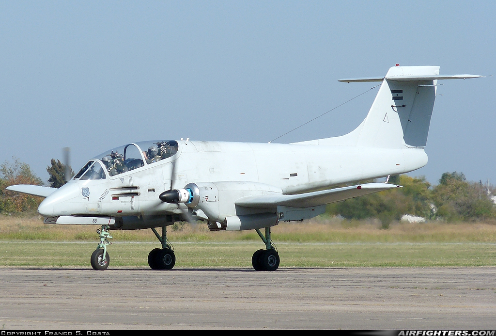 Argentina - Air Force FMA IA-58D Pucara A-588 at Moron (MOR / SADM), Argentina
