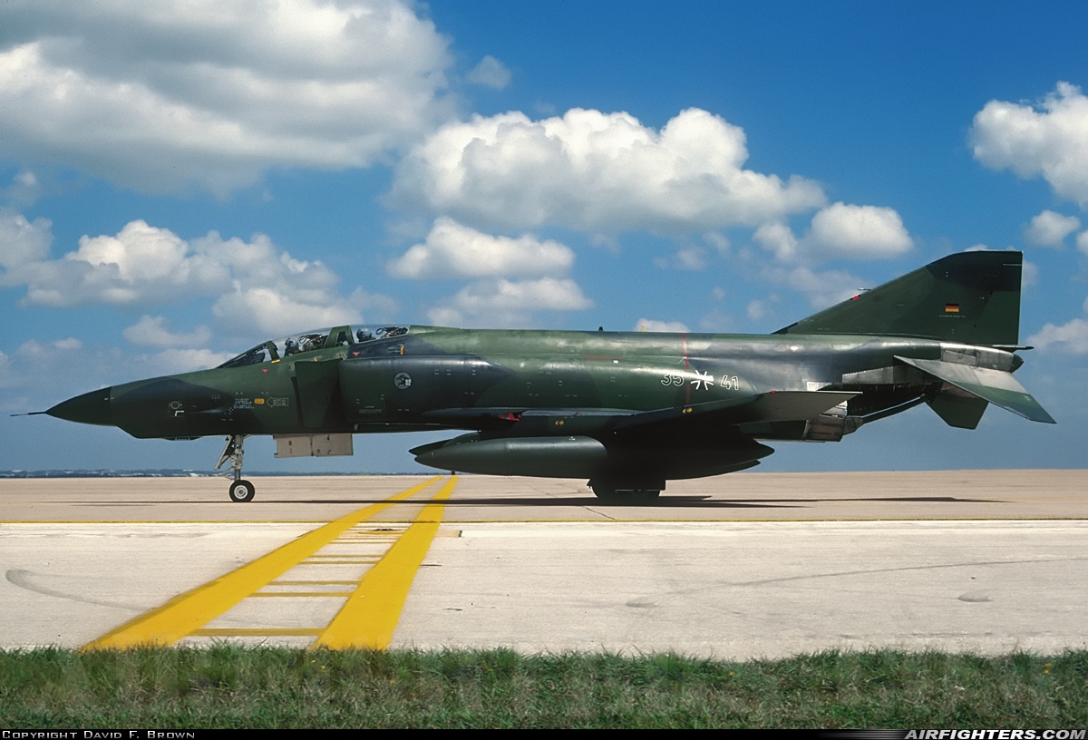 Germany - Air Force McDonnell Douglas RF-4E Phantom II 35+41 at Austin - Bergstrom Int. (AFB) (AUS / KBSM), USA