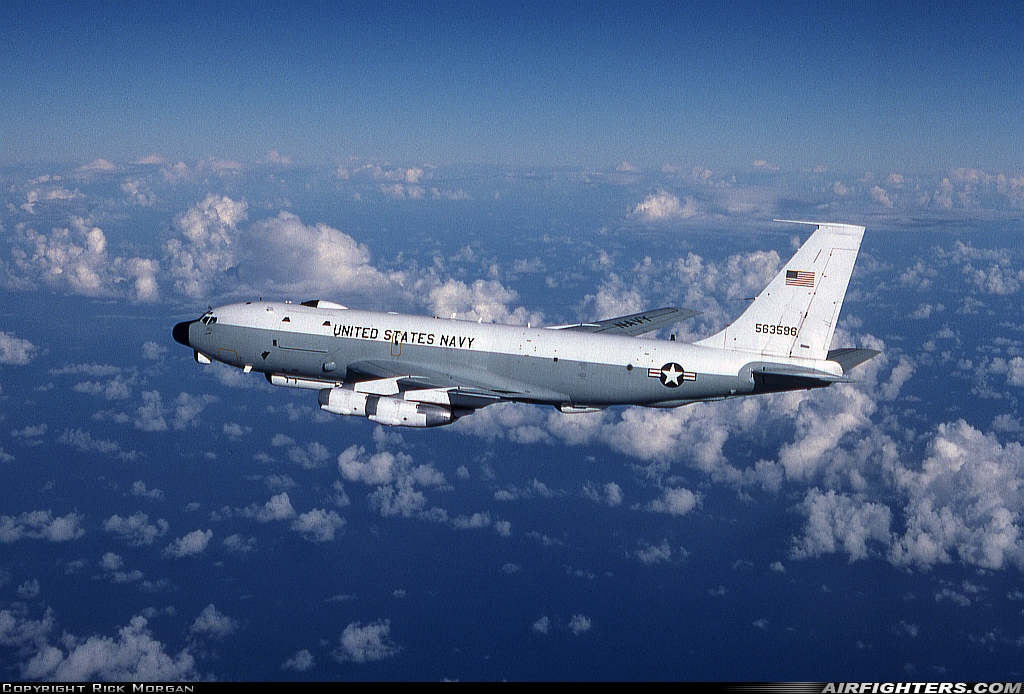 USA - Navy Boeing NKC-135A Stratotanker (717-100) 563596 at In Flight, International Airspace