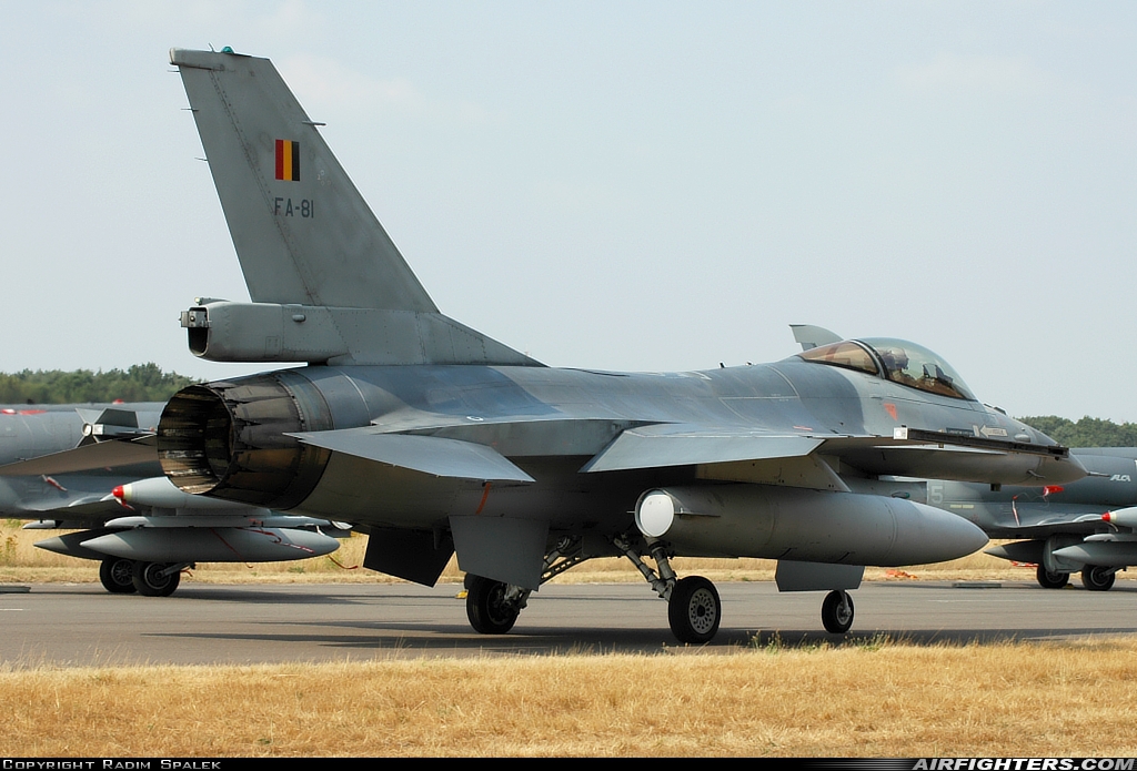 Belgium - Air Force General Dynamics F-16AM Fighting Falcon FA-81 at Kleine Brogel (EBBL), Belgium