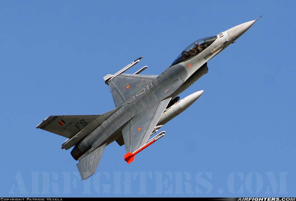 Belgium - Air Force General Dynamics F-16AM Fighting Falcon FA-126 at Florennes (EBFS), Belgium