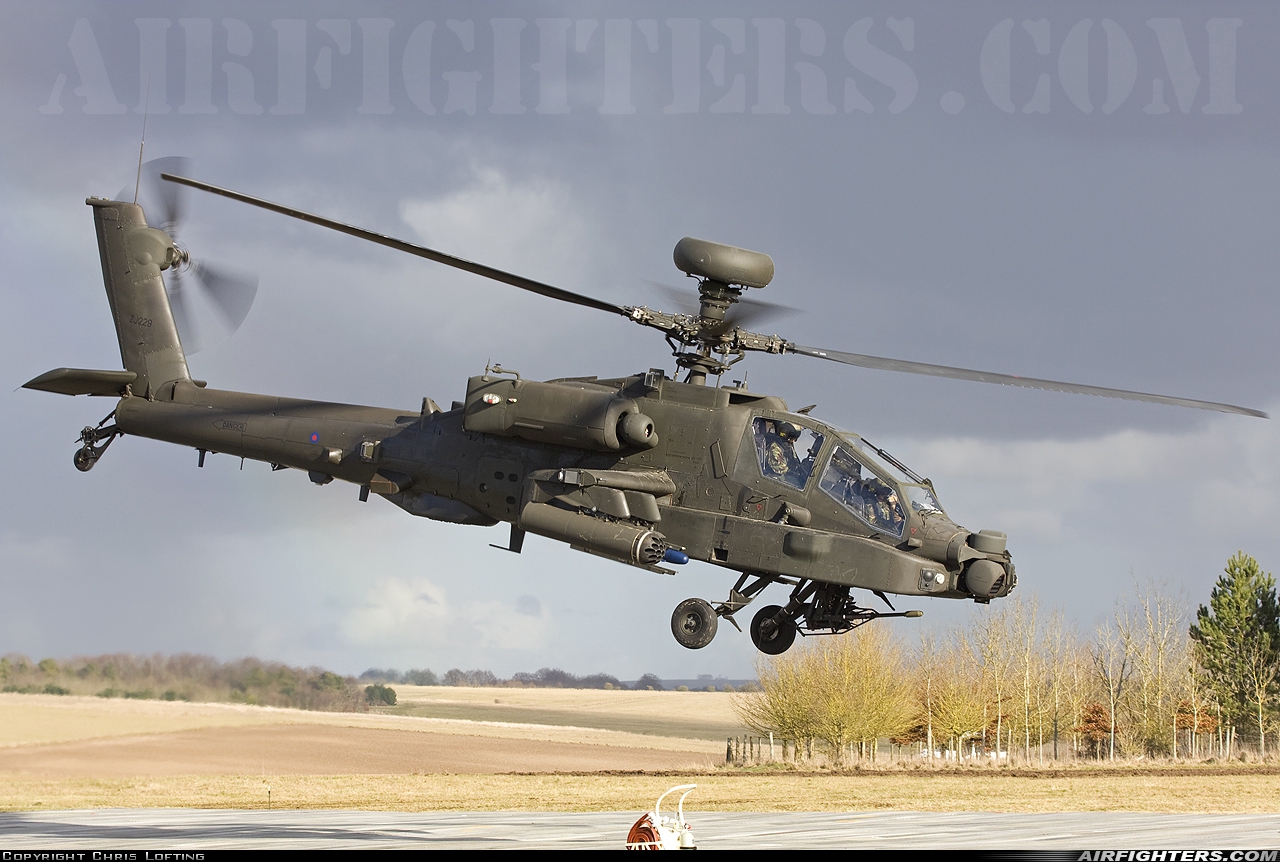 UK - Army Westland Apache AH1 (WAH-64D) ZJ229 at Netheravon (EGDN), UK