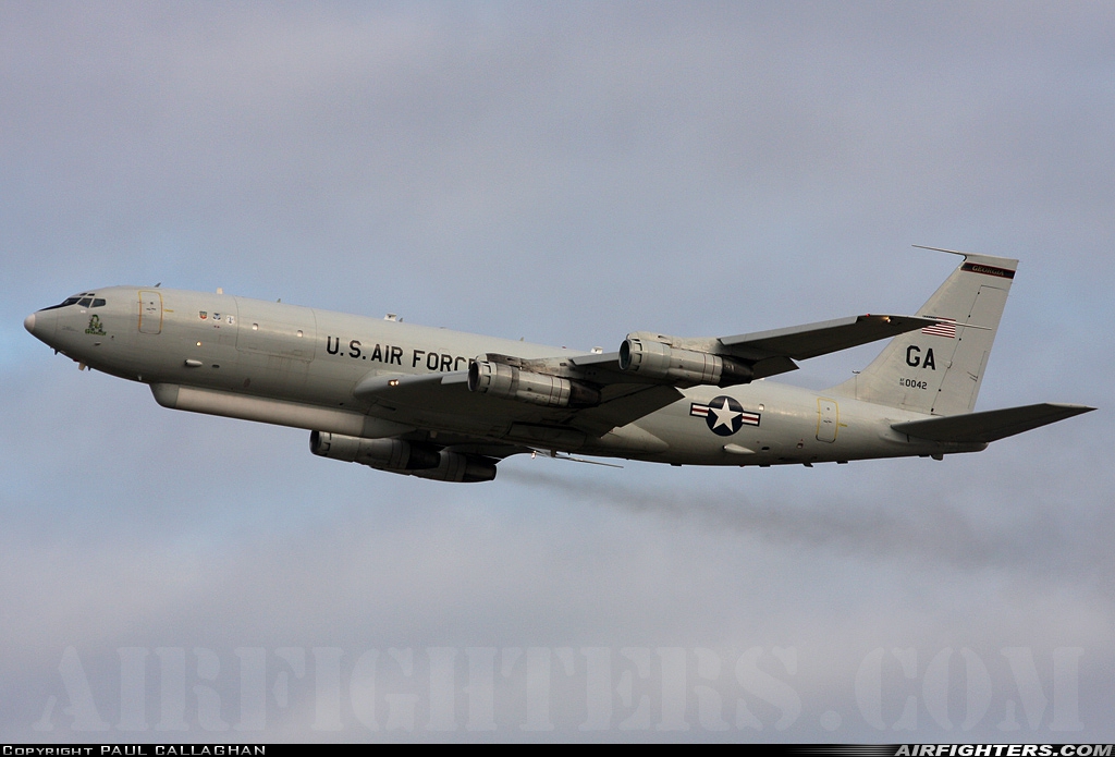 USA - Air Force Boeing E-8C Joint Stars 96-0042 at Mildenhall (MHZ / GXH / EGUN), UK
