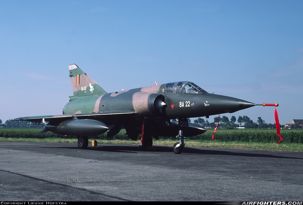 Belgium - Air Force Dassault Mirage 5BA BA22 at Koksijde (EBFN), Belgium