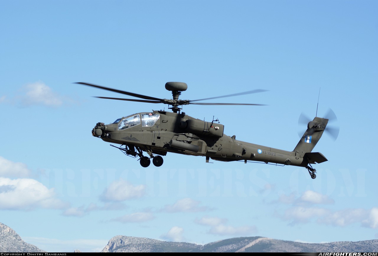 Greece - Army Boeing AH-64DHA Apache Longbow ES1022 at Megara AB - Pahi (LGMG), Greece
